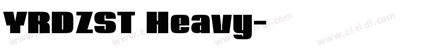 YRDZST Heavy字体转换